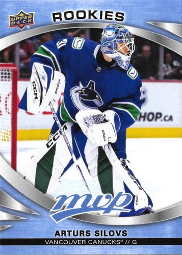 #235 Arturs Silovs - Vancouver Canucks - 2023-24 Upper Deck MVP - Ice Battles Hockey