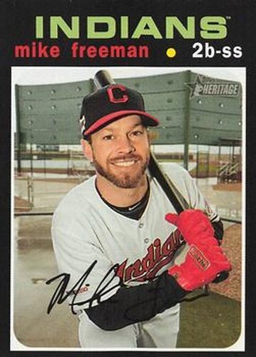 #235 Mike Freeman - Cleveland Indians - 2020 Topps Heritage Baseball