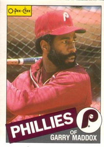 #235 Garry Maddox - Philadelphia Phillies - 1985 O-Pee-Chee Baseball