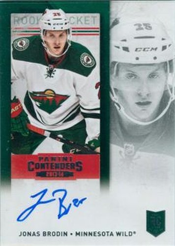 #236a Jonas Brodin - Minnesota Wild - 2013-14 Panini Contenders Hockey