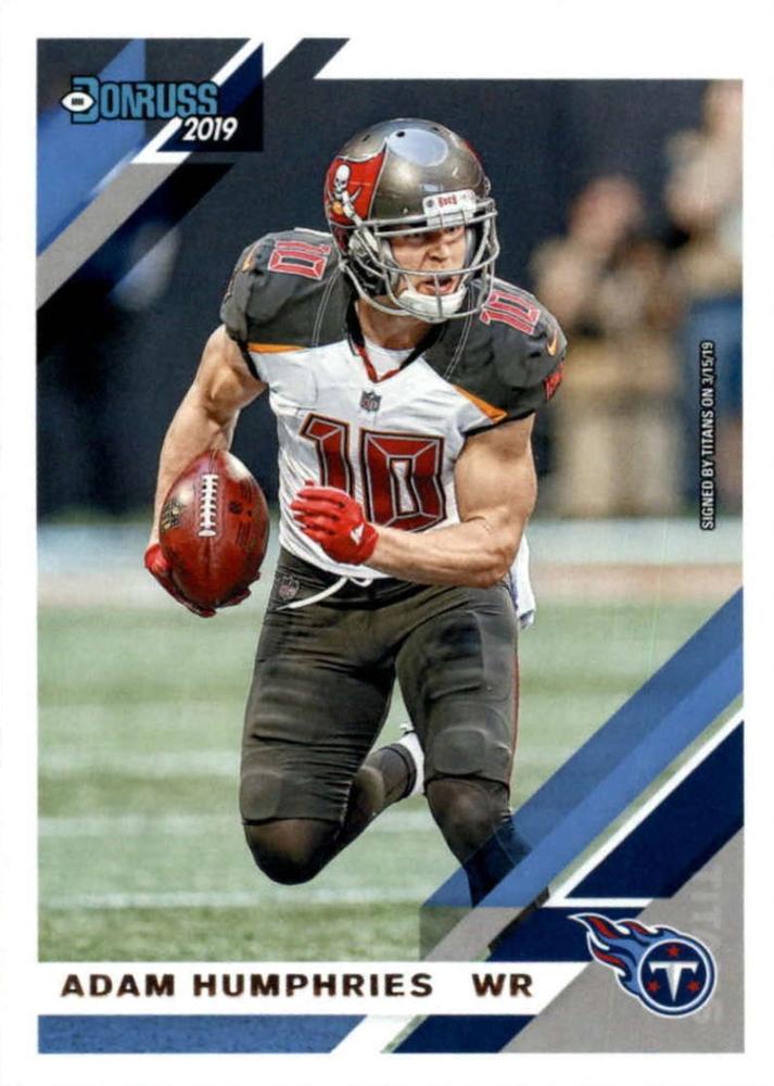 #237 Adam Humphries - Tennessee Titans - 2019 Donruss Football