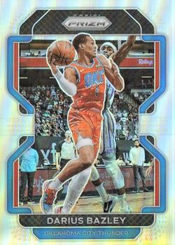 #237 Darius Bazley - Oklahoma City Thunder - 2021-22 Panini Prizm - Silver Basketball
