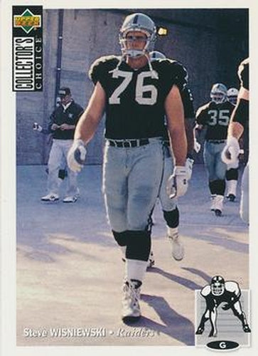 #238 Steve Wisniewski - Los Angeles Raiders - 1994 Collector's Choice Football
