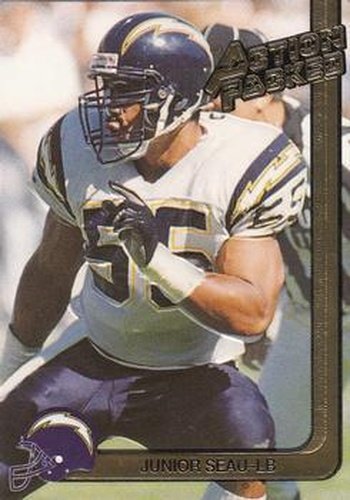 #238 Junior Seau - San Diego Chargers - 1991 Action Packed Football