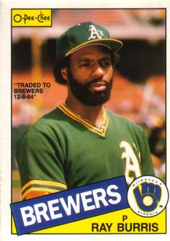 #238 Ray Burris - Milwaukee Brewers - 1985 O-Pee-Chee Baseball