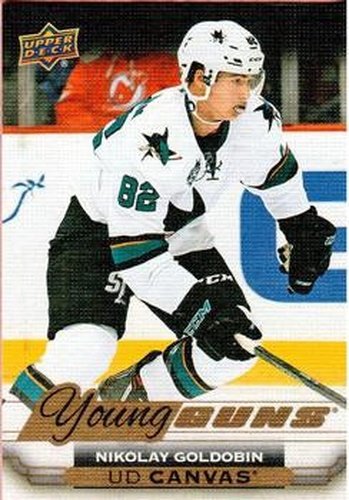 #C238 Nikolay Goldobin - San Jose Sharks - 2015-16 Upper Deck - UD Canvas Hockey