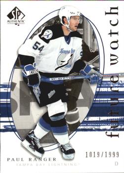#238 Paul Ranger - Tampa Bay Lightning - 2005-06 SP Authentic Hockey