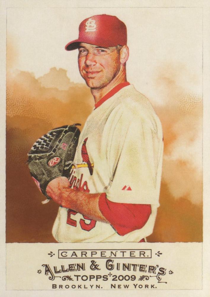 #239 Chris Carpenter - St. Louis Cardinals - 2009 Topps Allen & Ginter Baseball