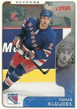 #239 Tomas Kloucek - New York Rangers - 2001-02 Upper Deck Victory Hockey