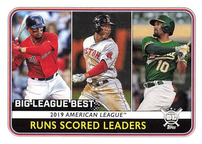 #239 Mookie Betts / Rafael Devers / Marcus Semien - Boston Red Sox / Boston Red Sox / Oakland Athletics - 2020 Topps Big League Baseball