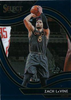 #239 Zach LaVine - Chicago Bulls - 2020-21 Panini Select - Blue Basketball
