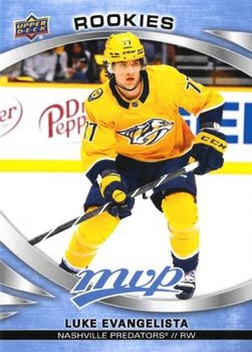 #239 Luke Evangelista - Nashville Predators - 2023-24 Upper Deck MVP - Ice Battles Hockey
