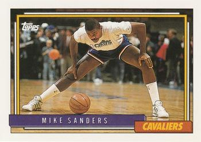 #239 Mike Sanders - Cleveland Cavaliers - 1992-93 Topps Basketball
