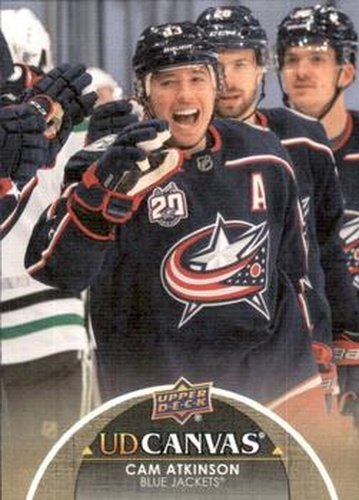 #C23 Cam Atkinson - Columbus Blue Jackets - 2021-22 Upper Deck - UD Canvas Hockey