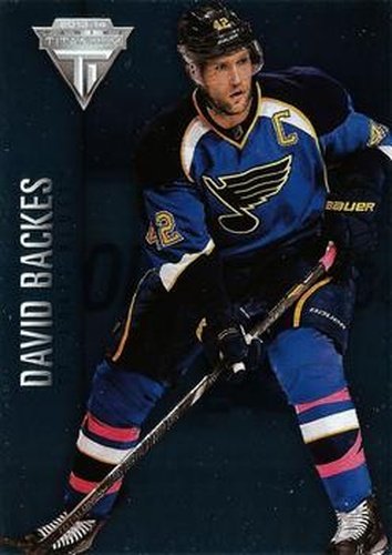 #23 David Backes - St. Louis Blues - 2013-14 Panini Titanium Hockey