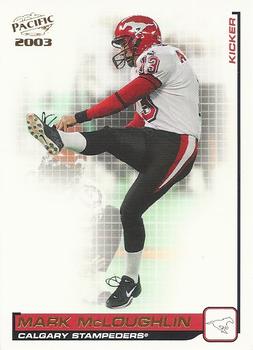 #23 Mark McLoughlin - Calgary Stampeders - 2003 Pacific CFL Football