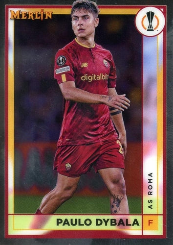 #23 Paulo Dybala - Roma - 2022-23 Merlin Chrome UEFA Club Competitions Soccer