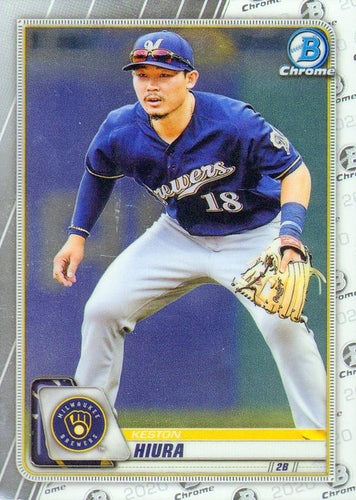 #23 Keston Hiura - Milwaukee Brewers - 2020 Bowman Chrome Baseball