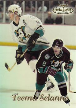 #23 Teemu Selanne - Anaheim Mighty Ducks - 1999-00 Topps Gold Label Hockey