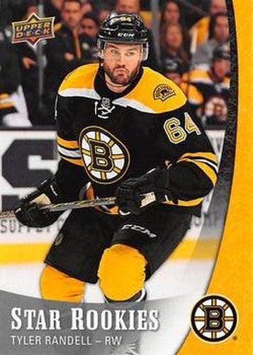 #23 Tyler Randell - Boston Bruins - 2015-16 Upper Deck Star Rookies Hockey