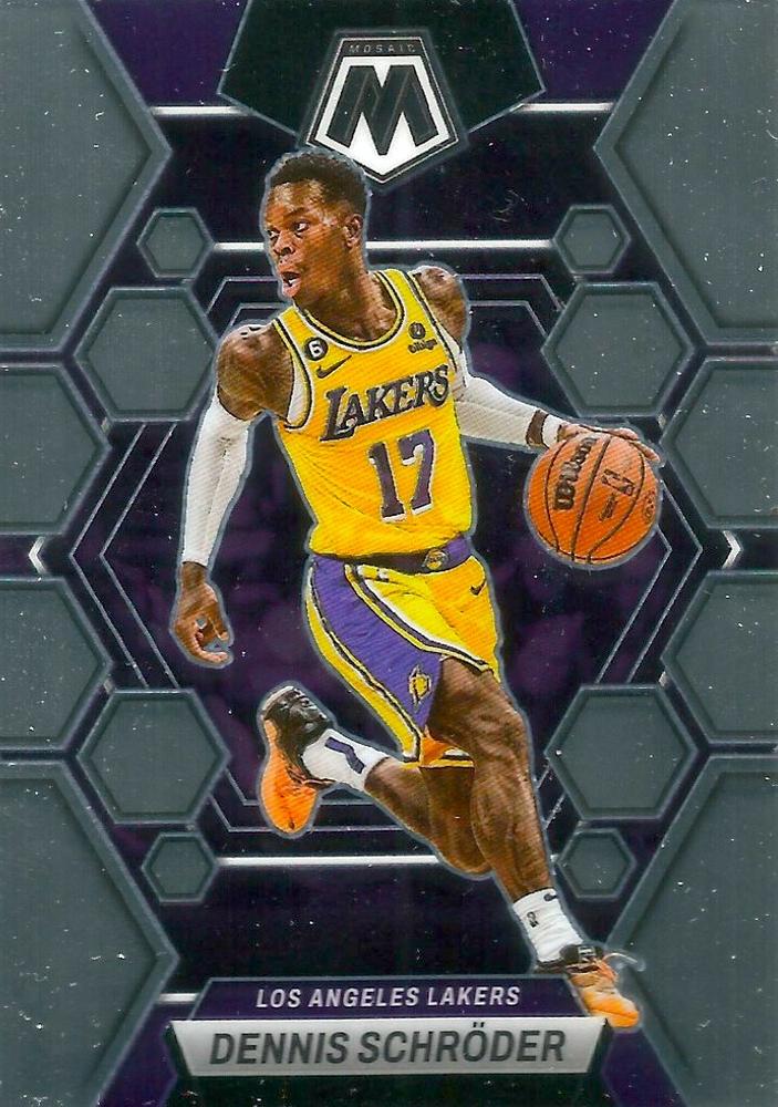 #23 Dennis Schroder - Los Angeles Lakers - 2022-23 Panini Mosaic Basketball