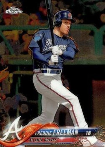 #23 Freddie Freeman - Atlanta Braves - 2018 Topps Chrome Baseball