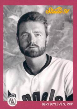#23 Bert Blyleven - California Angels - 1991 Studio Baseball