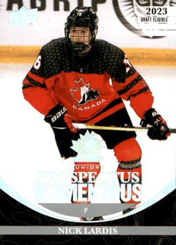#PM-23 Nick Lardis - Canada - 2023 Upper Deck Team Canada Juniors - Prospectus Momentous Hockey