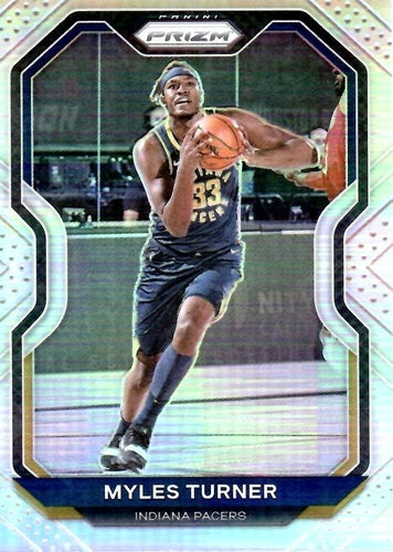 #240 Myles Turner - Indiana Pacers - 2020-21 Panini Prizm - Silver Prizms Basketball