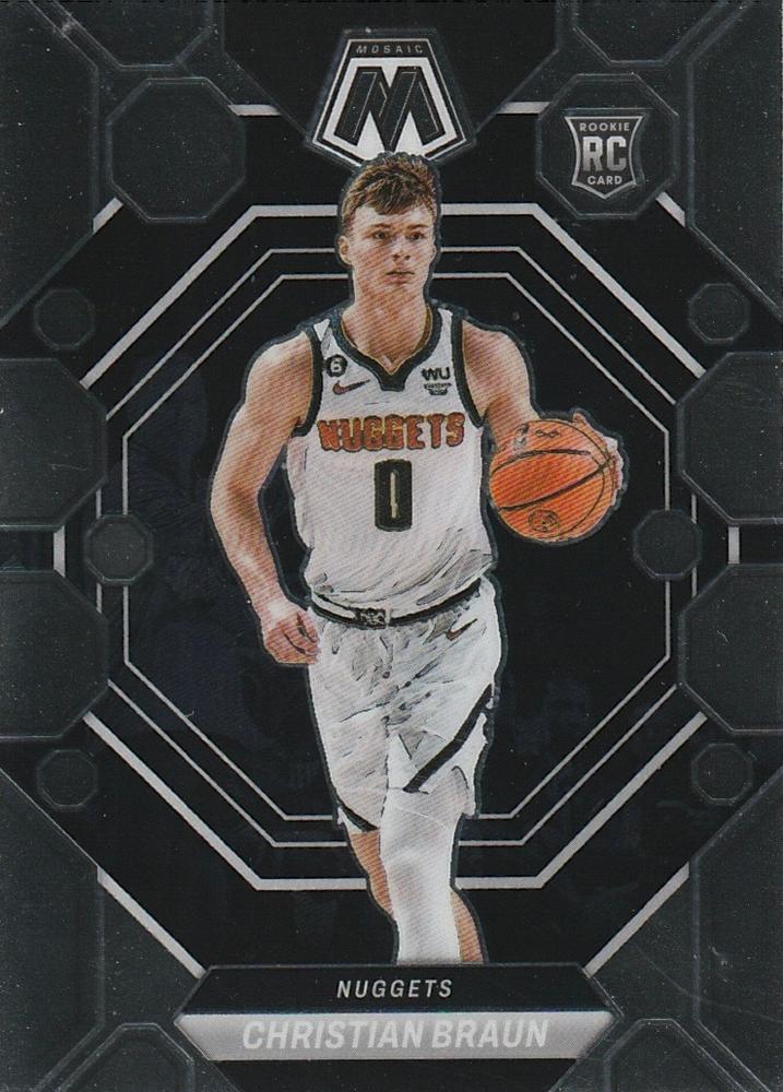 #240 Christian Braun - Denver Nuggets - 2022-23 Panini Mosaic Basketball