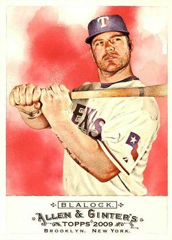 #240 Hank Blalock - Texas Rangers - 2009 Topps Allen & Ginter Baseball