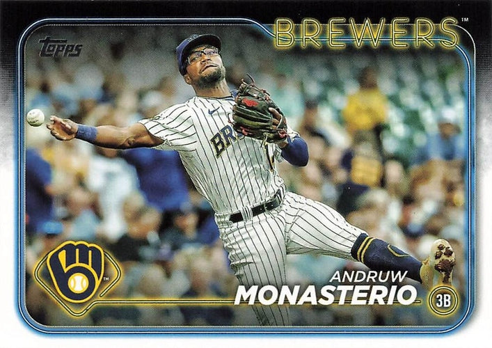 #240 Andruw Monasterio - Milwaukee Brewers - 2024 Topps Baseball
