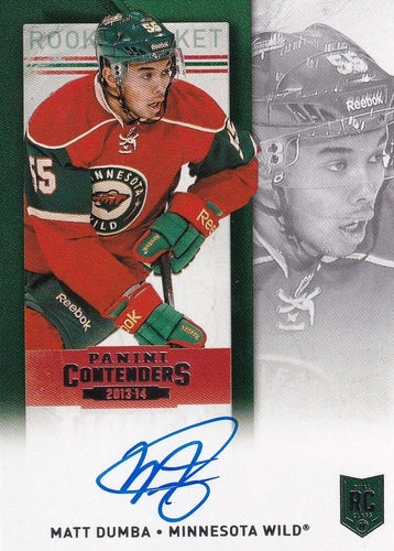#240b Mathew Dumba - Minnesota Wild - 2013-14 Panini Contenders Hockey