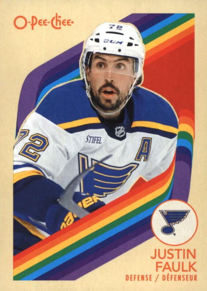 #241 Justin Faulk - St. Louis Blues - 2023-24 O-Pee-Chee - Retro Hockey