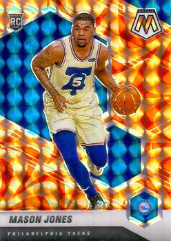 #241 Mason Jones - Philadelphia 76ers - 2020-21 Panini Mosaic - Mosaic Reactive Orange Basketball