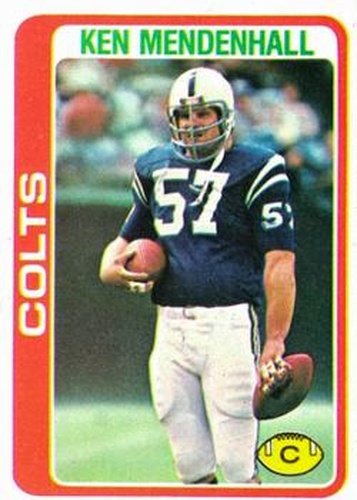 #241 Ken Mendenhall - Baltimore Colts - 1978 Topps Football