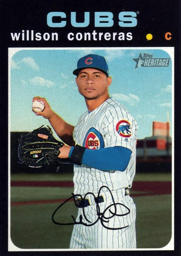 #241 Willson Contreras - Chicago Cubs - 2020 Topps Heritage Baseball