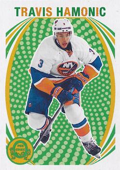 #242 Travis Hamonic - New York Islanders - 2013-14 O-Pee-Chee - Retro Hockey
