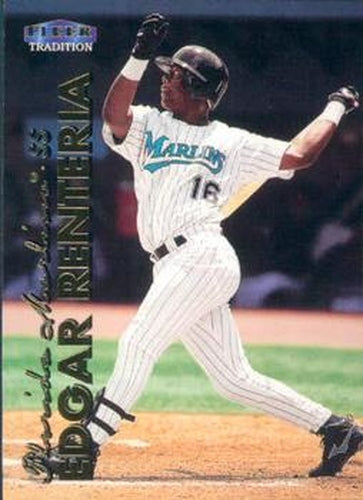 #242 Edgar Renteria - Florida Marlins - 1999 Fleer Tradition Baseball