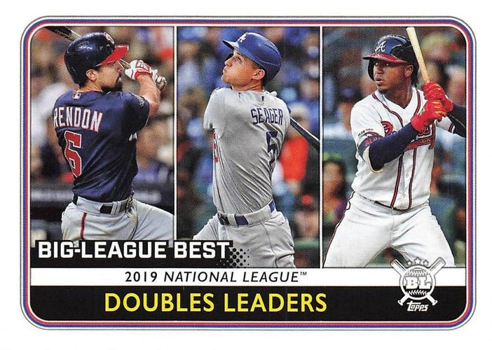 #242 Anthony Rendon / Corey Seager / Ozzie Albies - Washington Nationals / Los Angeles Dodgers / Atlanta Braves - 2020 Topps Big League Baseball