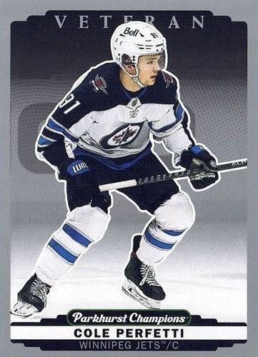 #243 Cole Perfetti - Winnipeg Jets - 2022-23 Parkhurst Champions - Silver Hockey