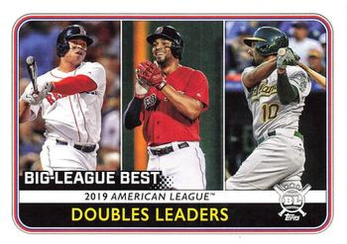 #243 Rafael Devers / Xander Bogaerts / Marcus Semien - Boston Red Sox / Boston Red Sox / Oakland Athletics - 2020 Topps Big League Baseball