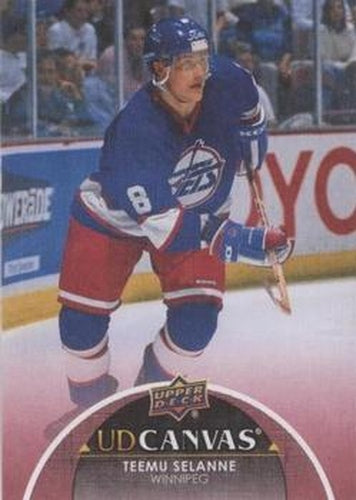 #C243 Teemu Selanne - Winnipeg Jets - 2021-22 Upper Deck - UD Canvas Hockey