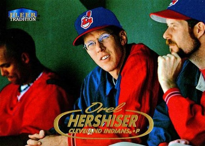 #243 Orel Hershiser - Cleveland Indians - 1998 Fleer Tradition Baseball