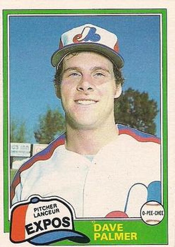 #243 Dave Palmer - Montreal Expos - 1981 O-Pee-Chee - Gray Back Baseball