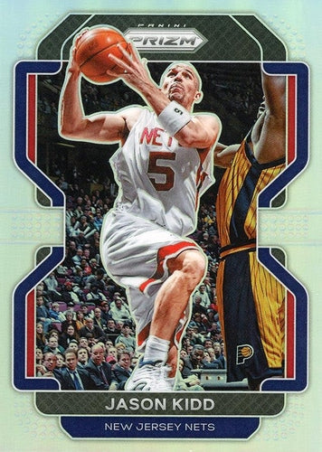 #244 Jason Kidd - New Jersey Nets - 2021-22 Panini Prizm - Silver Basketball