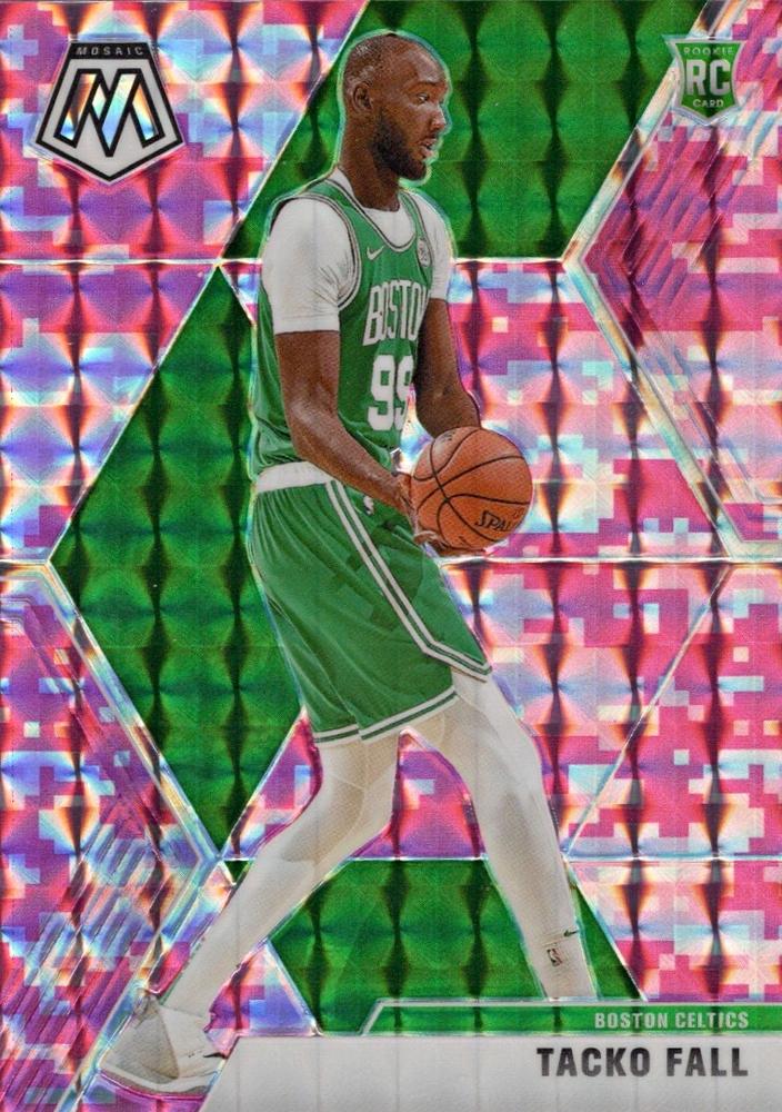 #244 Tacko Fall - Boston Celtics - 2019-20 Panini Mosaic - Camo Pink Basketball