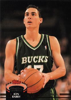 #244 Jon Barry - Milwaukee Bucks - 1992-93 Stadium Club Basketball