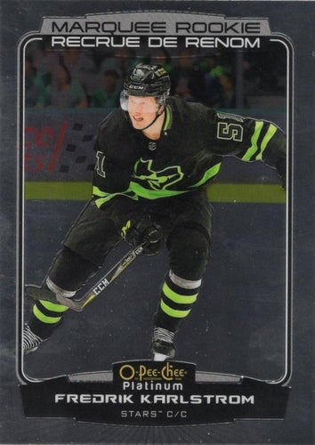 #244 Fredrik Karlstrom - Dallas Stars - 2022-23 O-Pee-Chee Platinum Hockey