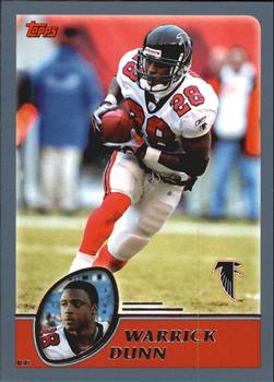 #244 Warrick Dunn - Atlanta Falcons - 2003 Topps Football
